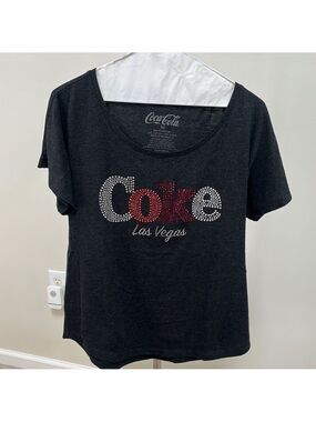 Coca Cola Las Vegas short sleeve rhinestone tee